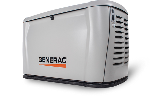 Generac standby generator installed beside a home