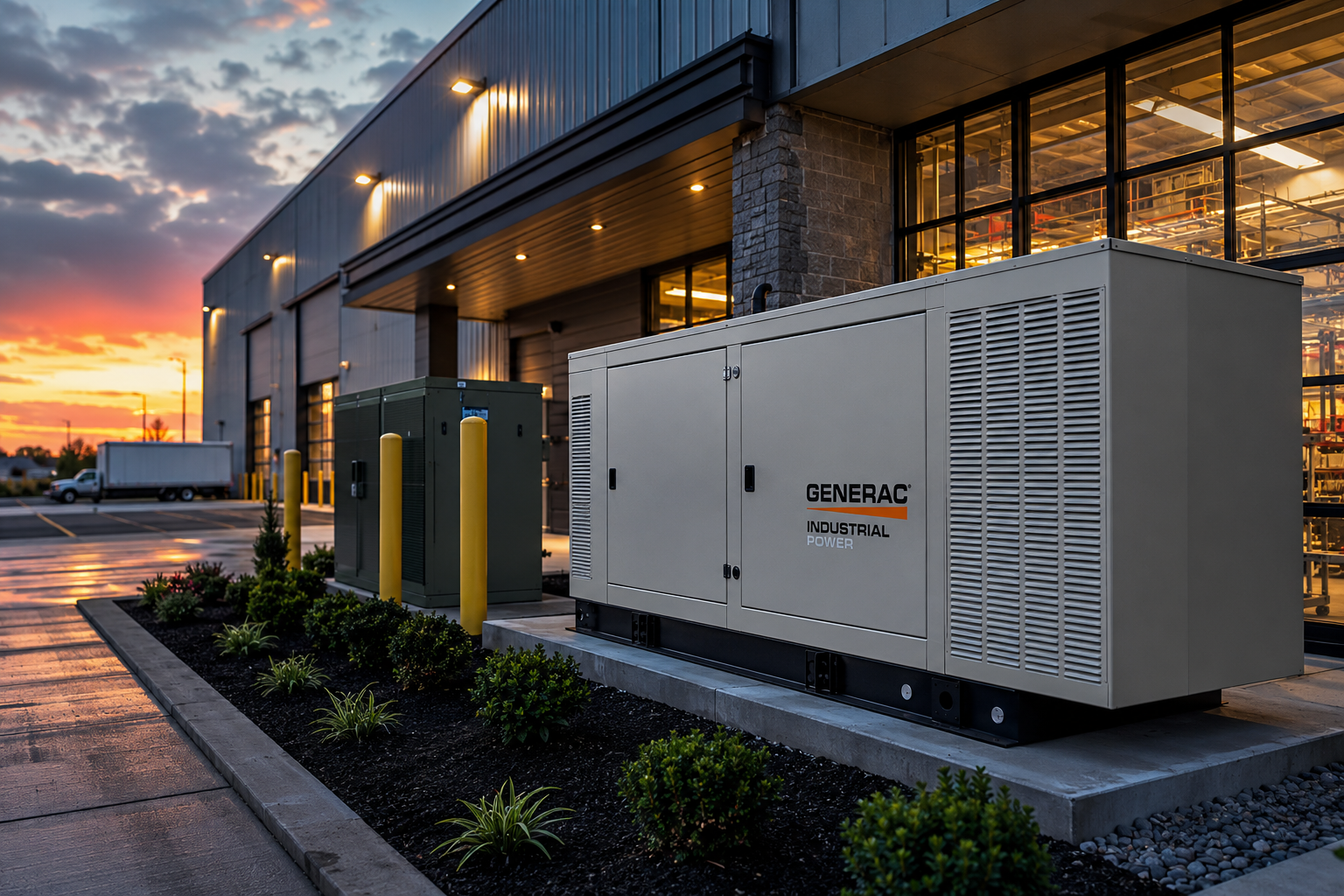Commercial generator service technician